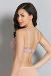 Zivame Padded Non Wired 3/4th Coverage Tshirt Bra - Powder Pink — thumbnail 2